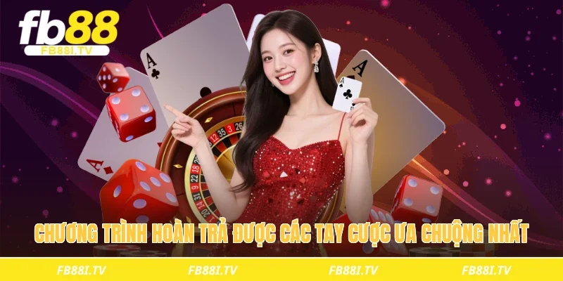 Chương trình hoàn trả được các tay cược ưa chuộng nhất