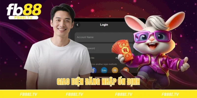 Giao diện đăng nhập ổn định